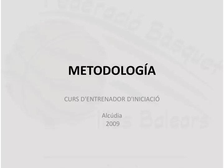 metodolog a