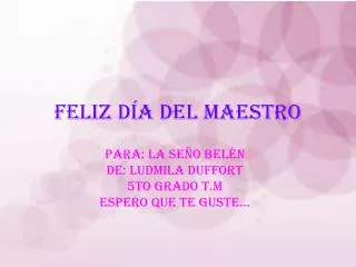 feliz d a del maestro