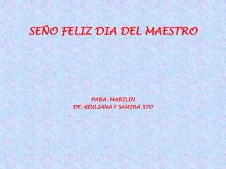 se o feliz dia del maestro