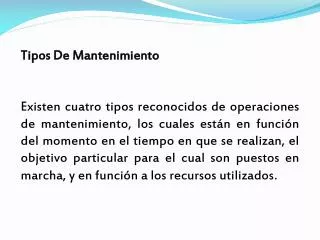 PPT - PLAN DE MANTENIMIENTO. PowerPoint Presentation, Free Download ...