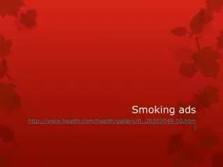 Smoking ads