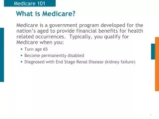 What is Medicare?