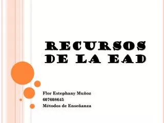 recursos de la ead