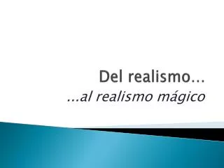 del realismo
