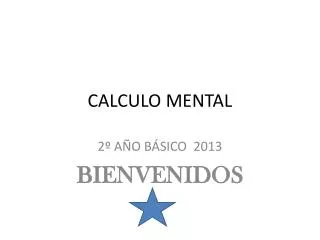 calculo mental