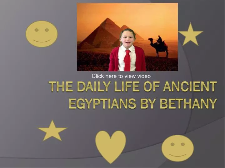the daily life of ancient egyptians by bethany