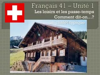 fran ais 41 unit 1