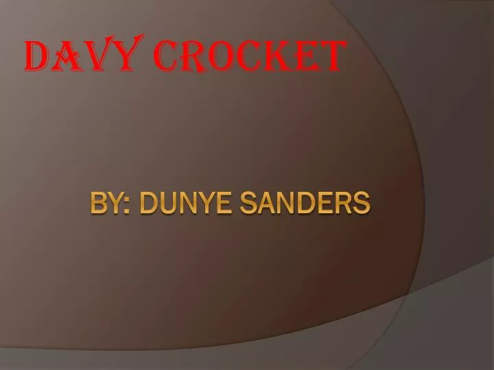 davy crocket