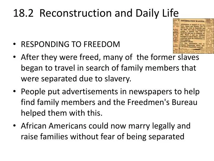 18 2 reconstruction and daily life