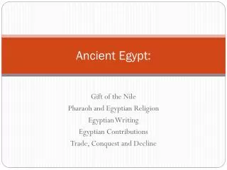 Ancient Egypt: