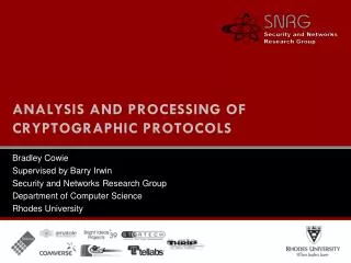 Analysis and Processing of Cryptographic Protocols
