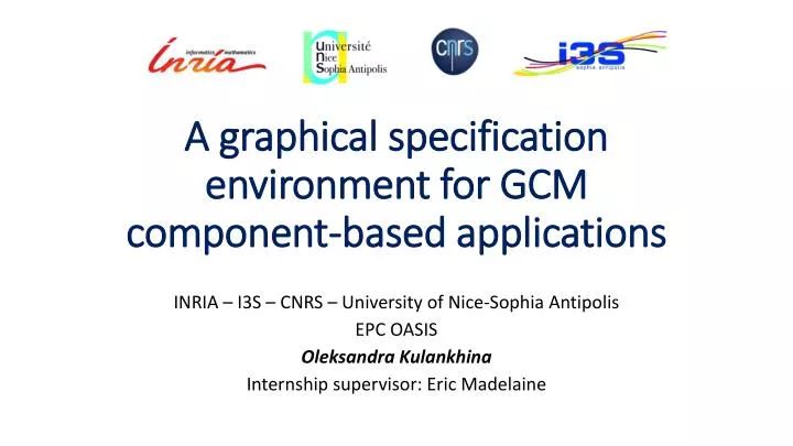 a graphical specification environment for gcm component based applications
