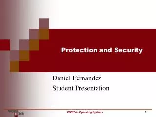 Protection and Security