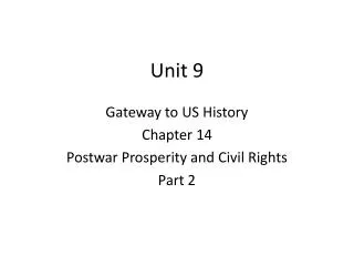 unit 9