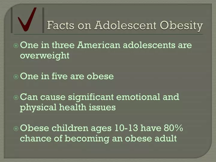 facts on adolescent obesity
