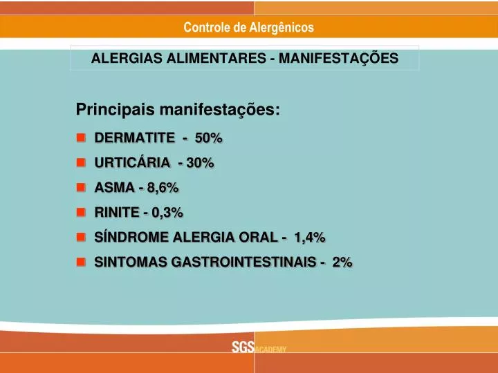 alergias alimentares manifesta es