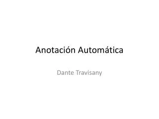 anotaci n autom tica