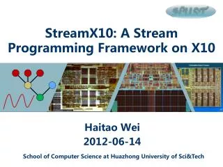 StreamX10: A Stream Programming Framework on X10