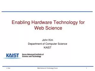 Enabling Hardware Technology for Web Science
