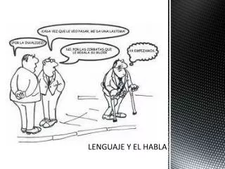 lenguaje y el habla