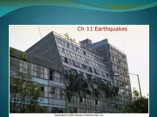 Ch 11 Earthquakes
