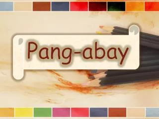 pang abay