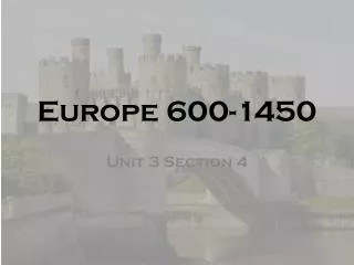 Europe 600-1450