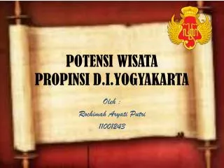 potensi wisata propinsi d i yogyakarta