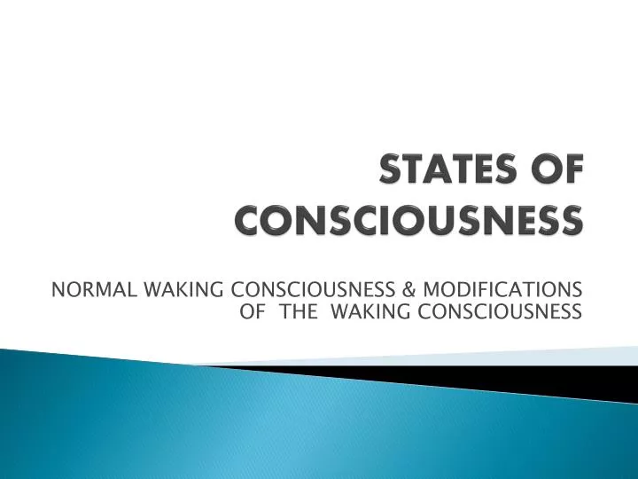 states of consciousness