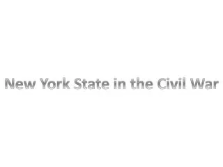 New York State in the Civil War