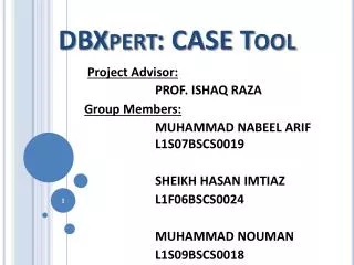 DBXpert : CASE Tool