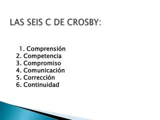 las seis c de crosby