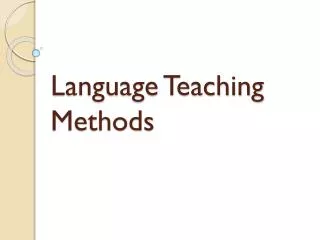 language teaching methods
