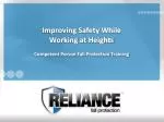 Improving Safety While Working at Heights