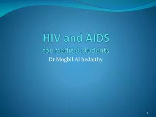 HIV and AIDS for medical students