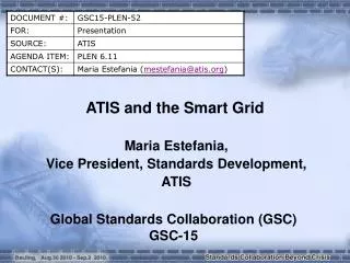 ATIS and the Smart Grid