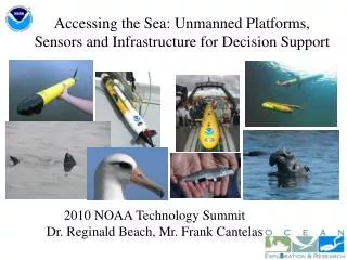 Accessing the Sea: Unmanned Platforms, Sensors and Infrastructure for Decision Support