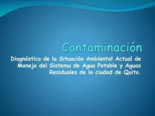 contaminaci n