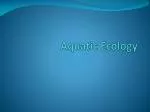 Aquatic Ecology - slide 1
