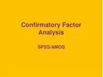 Confirmatory Factor Analysis - slide 1