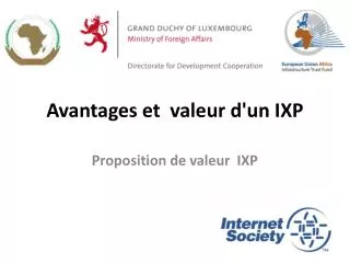 Avantages et valeur d'un IXP