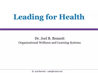 Leading for Health