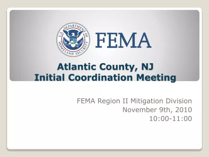 atlantic county nj initial coordination meeting