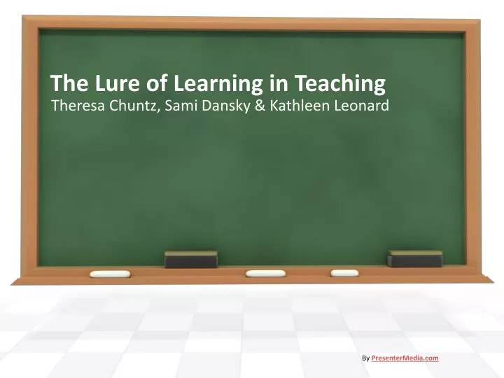 the lure of learning in teaching