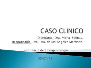 caso clinico