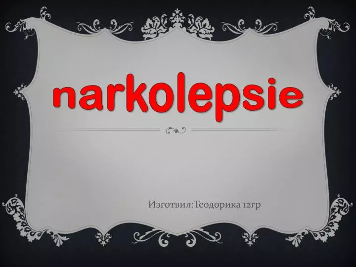 narkolepsie