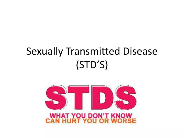 sexually transmitted disease std s