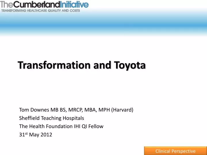 transformation and toyota
