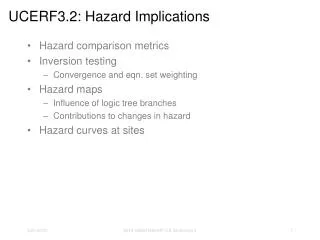 UCERF3.2: Hazard Implications