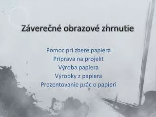 z vere n obrazov zhrnutie